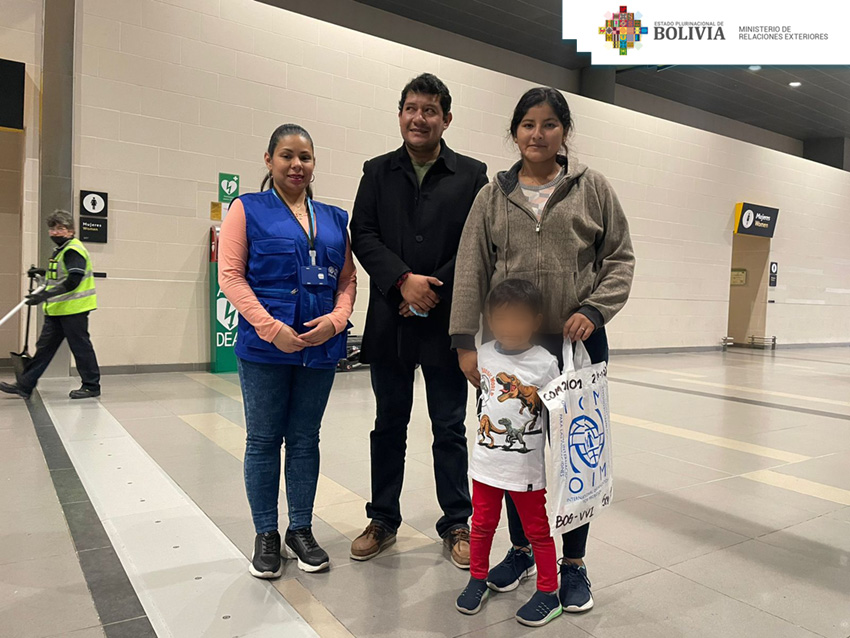 Embajada de Bolivia en Colombia gestiona repatriación de Tamara y su hijo quienes se encontraban en situación de vulnerabilidad